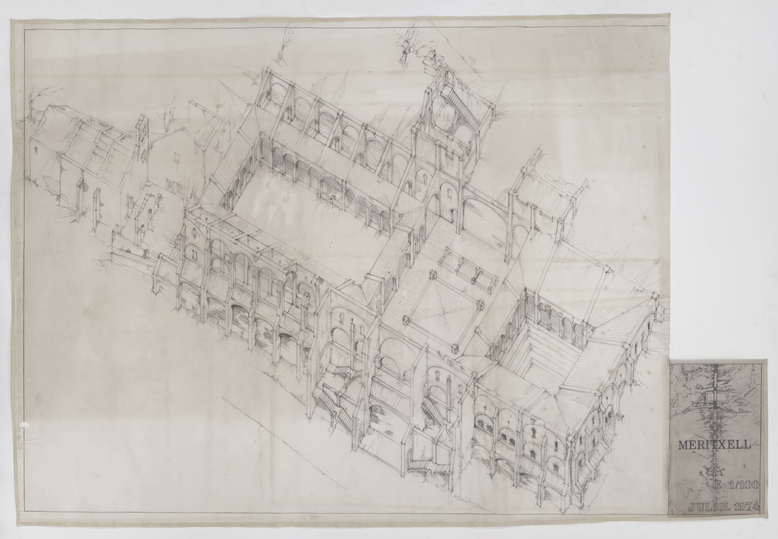 Bofill Taller De Arquitectura 1978 Meritxell Sanctuary Andorra Plan Sketch 02