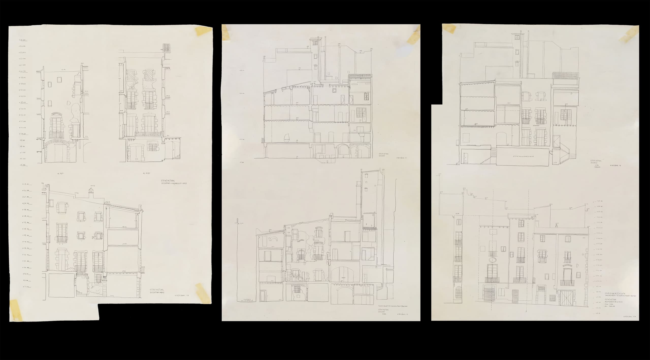 Bofill Taller De Arquitectura 2022 La Merce Barcelona Plans Estat Actual Sections
