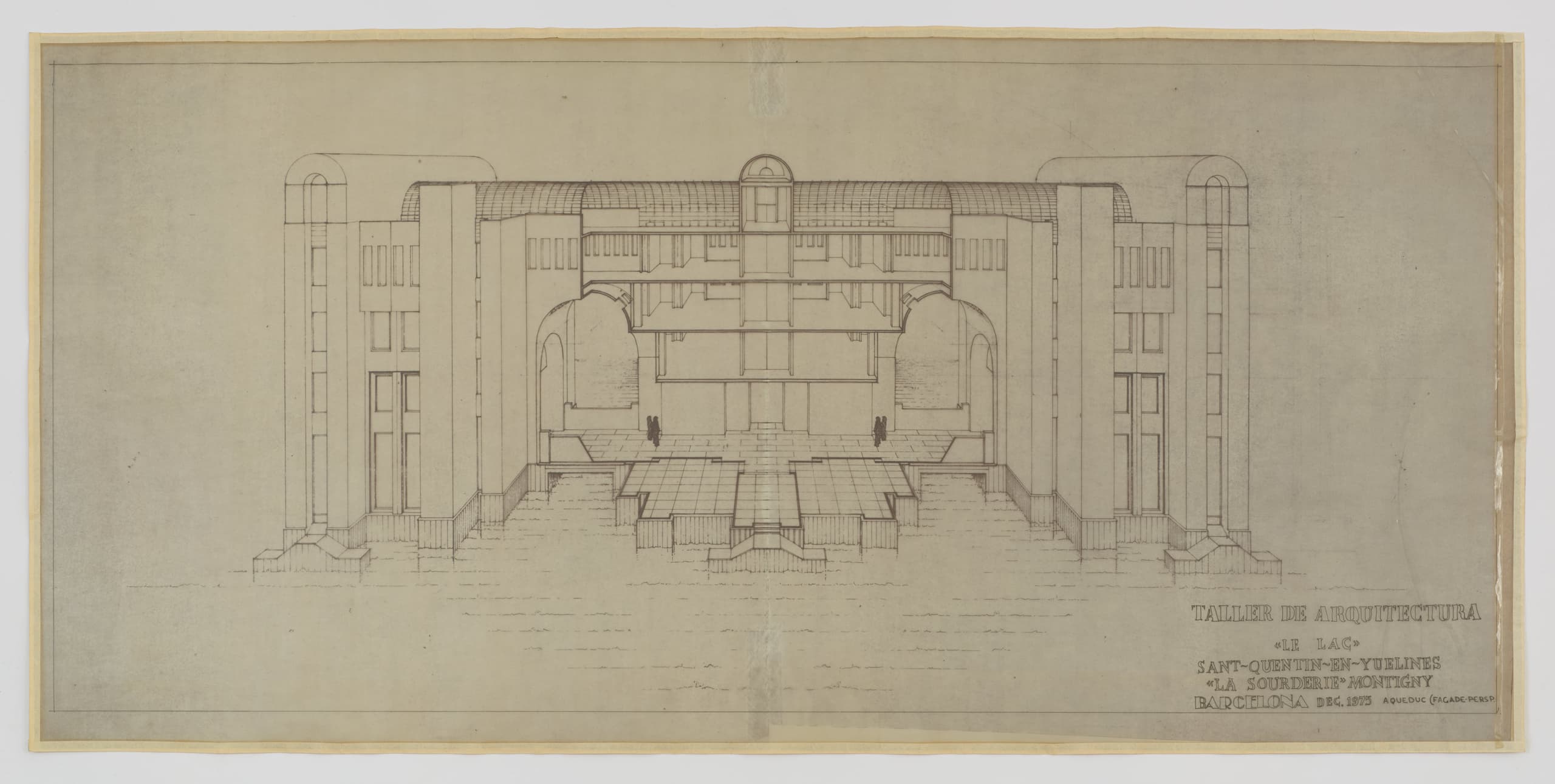 Bofill Taller De Arquitectura 1988 Le Lac Le Viaduc Yvelines Plan Sketch 01